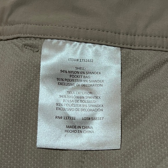 Gerry Revive XXL Khaki Stretch Pants Cropped Active‎ Lightweight - Picture 8 of 10